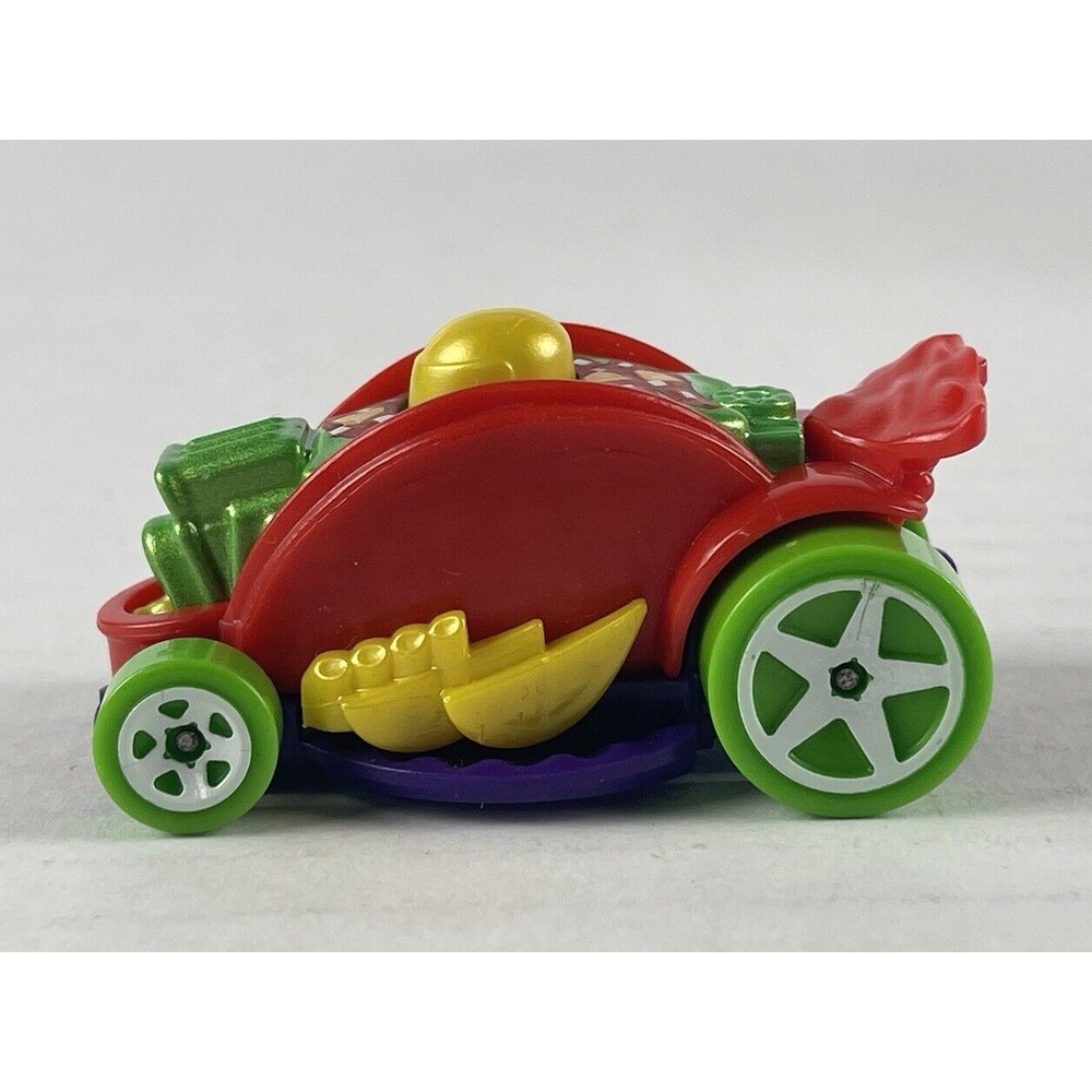 Mexican Food Chef / Taco Stand Worker Small Gift Taco On Wheels Die-Cast Toy Car - Picture 2 of 5